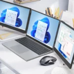 KEFEYA S3 Triple Laptop Screen Extender - Dual 14" Portable Monitors