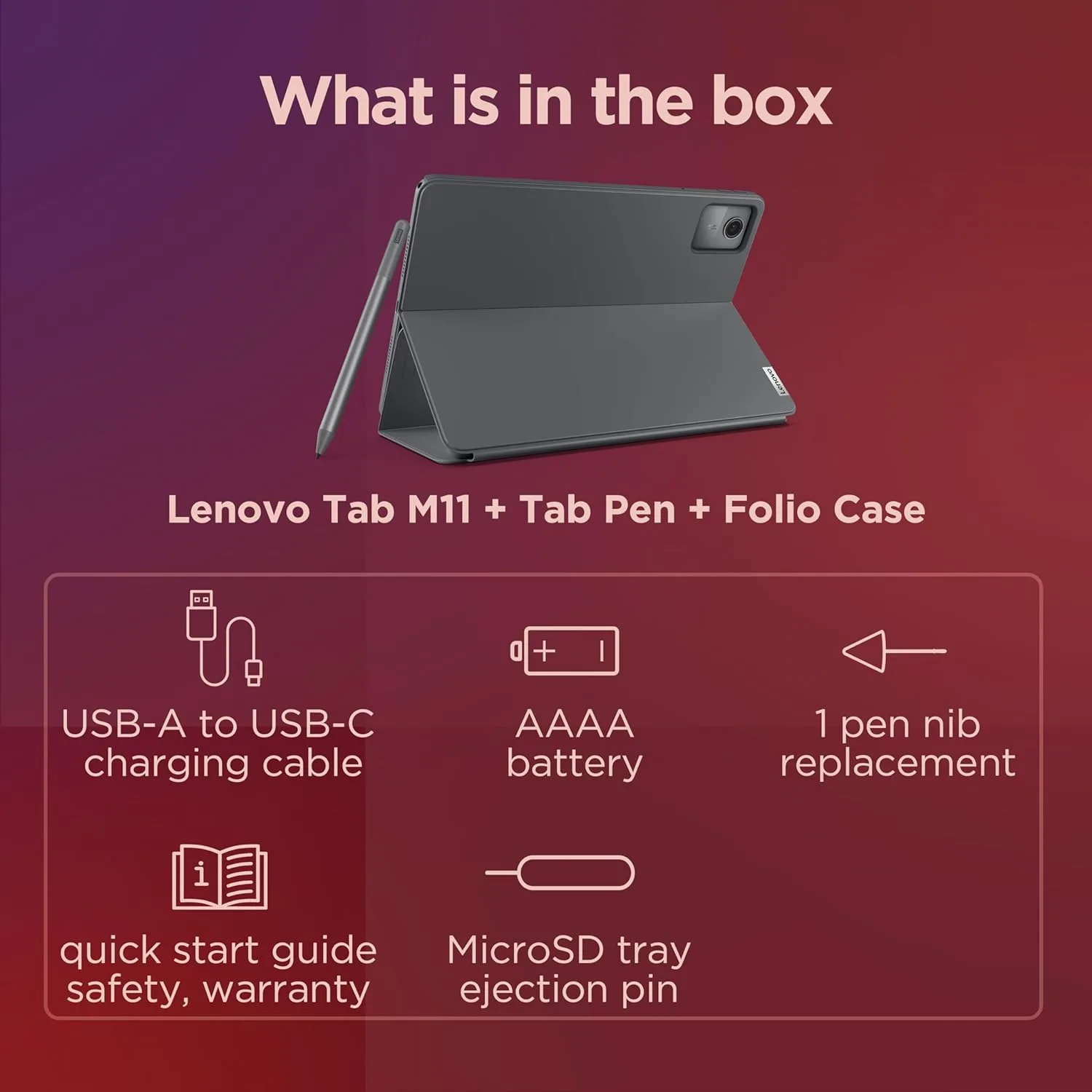 dansie-computers-lenovo-tab-m11-hero-bundle2 Lenovo Tab M11 (4GB, 128GB) with Pen & Folio Cover - Image 2
