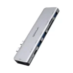 Upgrow 7‑in‑2 USB‑C Hub Multiport Adapter – Gray