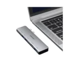 Upgrow 7‑in‑2 USB‑C Hub Multiport Adapter – Gray - Image 2