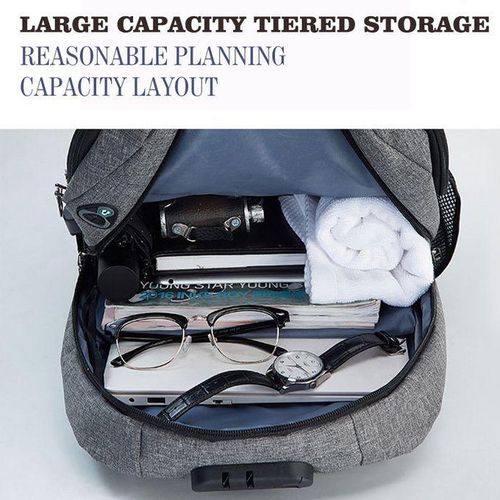 dansie‑computers‑gtygo‑anti‑theft‑laptop‑bag‑black2 GtyGo Anti‑Theft Laptop Bag Travel Backpack – Black - Image 2