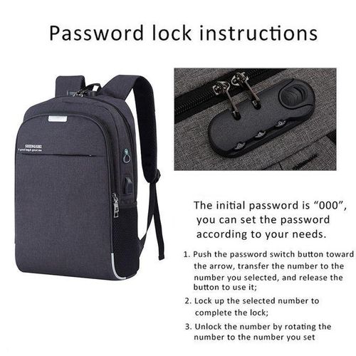 dansie‑computers‑gtygo‑anti‑theft‑laptop‑bag‑black3 GtyGo Anti‑Theft Laptop Bag Travel Backpack – Black - Image 3